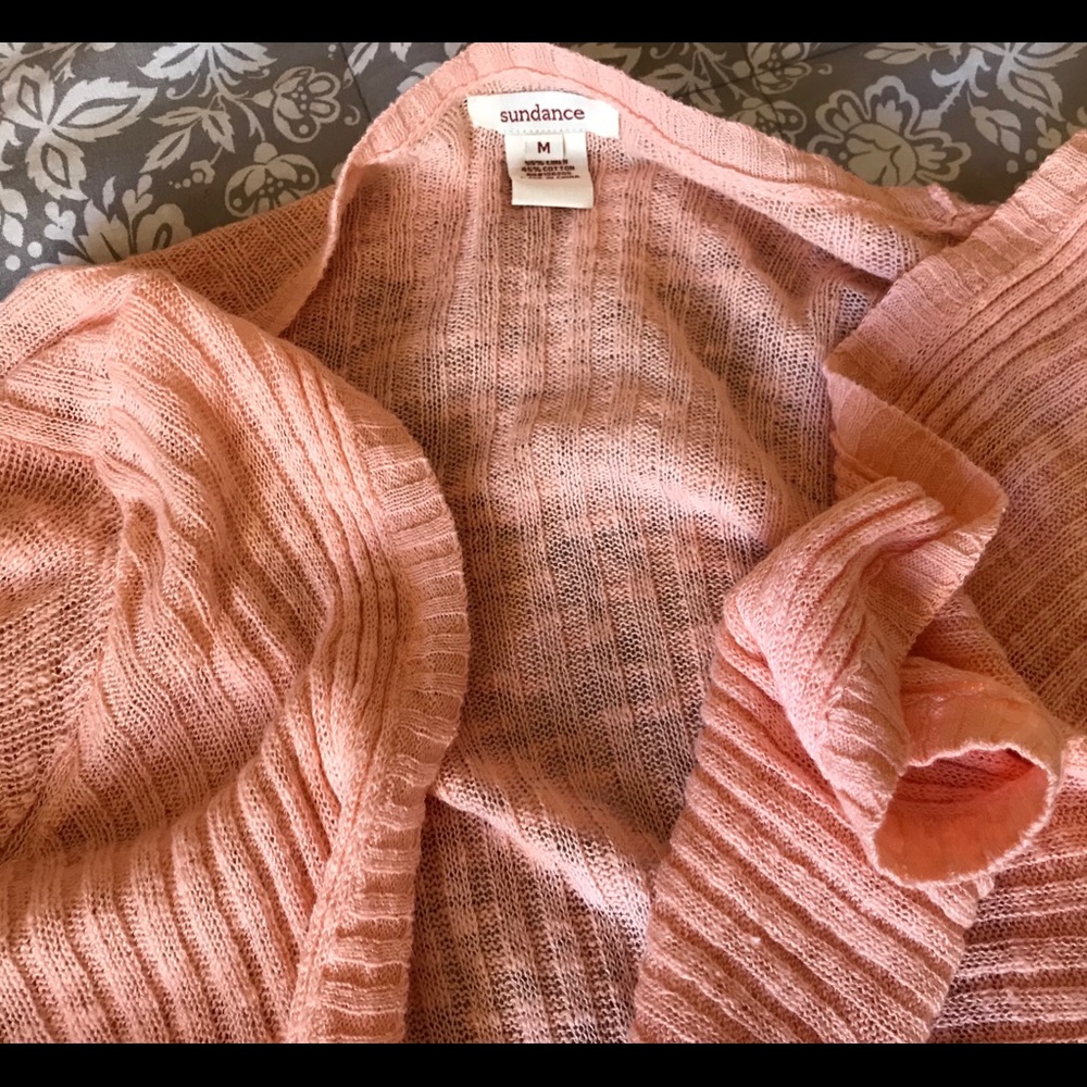 Sundance long sleeve open cardigan sweater